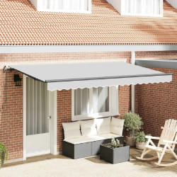 vidaXL Cadre de auvent Anthracite 4 x 2 m Métal