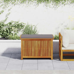 vidaXL Boîte à coussins d'extérieur 90x50x60,5 cm bois massif d'acacia