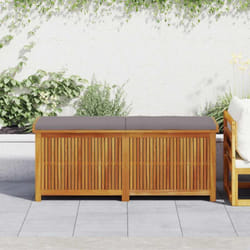 Boîte à coussins d'extérieur 150x50x60,5cm bois massif d'acacia - Vidaxl
