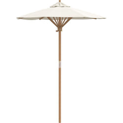 Parasol de jardin Crème 150x210 cm Bambou vidaXL