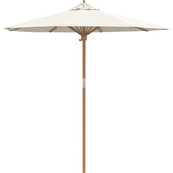 Parasol de Jardin Crème 217x230 cm en Bambou Vidaxl