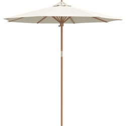 Parasol de jardin Crème blanc 240x260 cm Bambou Vidaxl
