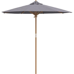 Parasol de Jardin Gris Foncé 217x230 cm Bambou Vidaxl