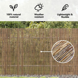 Vidaxl - Clôture en roseau de jardin 400x140 cm