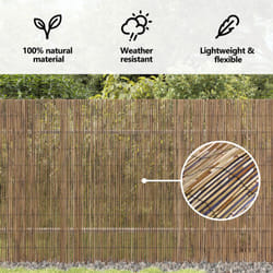 Clôture en Roseau de Jardin 500x140 cm vidaXL