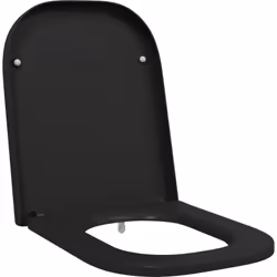 Ce siège de toilette ovale noir moderne combine style et praticité, rendant votre salle de bain plus agréable. Son look épuré ...