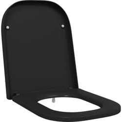 Vidaxl - Siège de toilette à déclenchement rapide avec fermeture douce Duroplast Noir