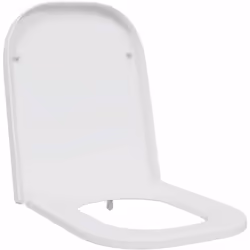 Siège de toilette à fixation rapide vidaXL avec fermeture douce en Duroplast blanc