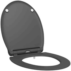 Siège de Toilette à Libération Rapide Anthracite vidaXL