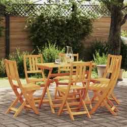 Chaises de jardin pliantes 6 pcs 36x46x86 cm Bois massif d'acacia Vidaxl