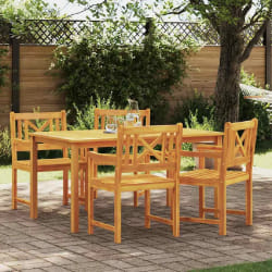 vidaXL Chaise de jardin 4 pcs Marron 56 x 56 x 90 cm
