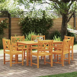 Chaises de jardin vidaXL 6 pcs 56x55.5x90 cm Bois massif d'acacia