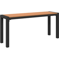 Vidaxl - Banc de jardin 100 cm en acier et wpc marron et noir