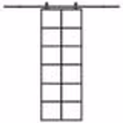 vidaXL Porte coulissante avec kit de quincaillerie 76x205 cm Verre ESG