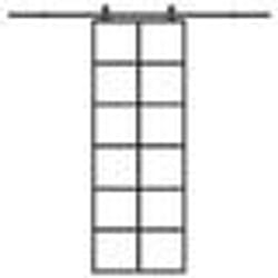 vidaXL Porte coulissante avec kit de quincaillerie 76x205 cm Verre ESG