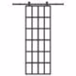 vidaXL Porte coulissante avec kit de quincaillerie 76x205 cm Verre ESG