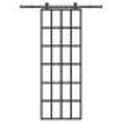 vidaXL Porte coulissante avec kit de quincaillerie 76x205 cm Verre ESG