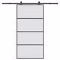 vidaXL Porte coulissante et kit de quincaillerie 102,5x205cm Verre ESG
