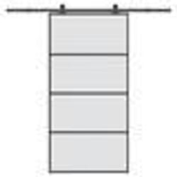 vidaXL Porte coulissante et kit de quincaillerie 102,5x205cm Verre ESG