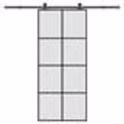 vidaXL Porte coulissante avec kit de quincaillerie 90x205 cm Verre ESG