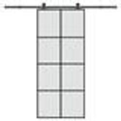 vidaXL Porte coulissante avec kit de quincaillerie 90x205 cm Verre ESG