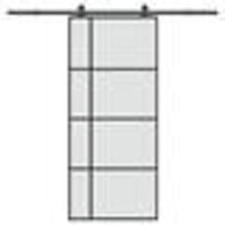 vidaXL Porte coulissante avec kit de quincaillerie 90x205 cm Verre ESG porte coulissante sur rail porte coulissante 3332920