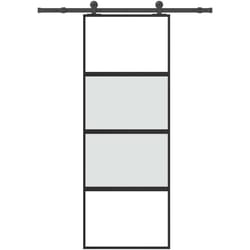 Vidaxl - Porte Coulissante Kit De Quincaillerie Trempé Verre Aluminium