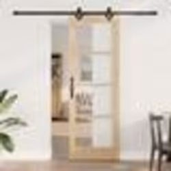 Porte Coulissante vidaXL avec Quincaillerie 735x211 cm Bois de Pin Massif 3332297