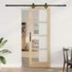 Porte Coulissante vidaXL avec Quincaillerie 735x211 cm Bois de Pin Massif 3332297