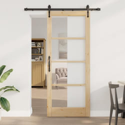 Porte coulissante vidaXL avec kit de quincaillerie ORKDAL 86x211 cm 3332453