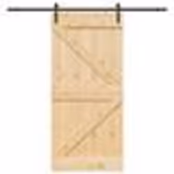 vidaXL Porte coulissante et kit de quincaillerie 100x210 cm pin massif