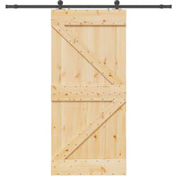 Vidaxl - Porte coulissante et kit de quincaillerie 80x210 cm pin massif