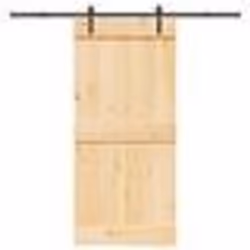 vidaXL Porte coulissante et kit de quincaillerie 95x210 cm pin massif