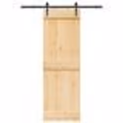 vidaXL Porte coulissante et kit de quincaillerie 70x210 cm pin massif