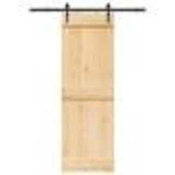 vidaXL Porte coulissante et kit de quincaillerie 70x210 cm pin massif