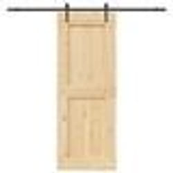 vidaXL Porte coulissante et kit de quincaillerie 85x210 cm pin massif