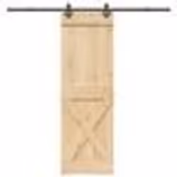 vidaXL Porte coulissante et kit de quincaillerie 70x210 cm pin massif