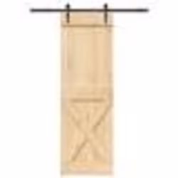 vidaXL Porte coulissante et kit de quincaillerie 70x210 cm pin massif