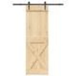 vidaXL Porte coulissante et kit de quincaillerie 70x210 cm pin massif