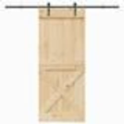 vidaXL Porte coulissante et kit de quincaillerie 95x210 cm pin massif