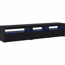 Donne du peps à ton espace avec les coffres TV vidaXL, alliant praticité et style. Caractéristiques d'éclairage LED RGB et be ...