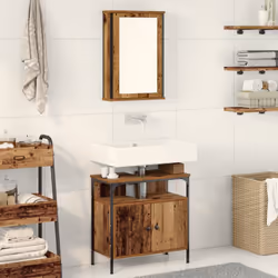 Cette armoire miroir murale a un look super stylé, mélangeant pratique et joli, c'est un excellent choix pour toute salle de  ...