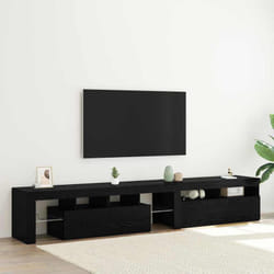 Vidaxl - Meubles Tv 2 Pcs Chêne Noir 290 X 36.5 X 40 Cm