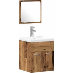 Ensemble De Meubles De Salle De Bain 3 Pcs Bois Ancien Vidaxl