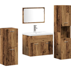 Vidaxl - Ensemble de meubles de salle de bain 5 pièces Bois ancien Bois d'ingénierie