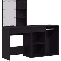 Cette coiffeuse moderne en bois noir est un must-have pour n'importe quelle chambre, mariant élégance et praticité sans effor ...