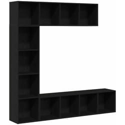 Bibliothèque 3 pcs Chêne noir 36 x 30 x 143 cm Vidaxl