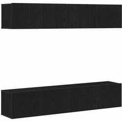 Ensemble Meuble Tv 4 Pcs Chêne Noir 80 X 30 X 30 Cm Vidaxl