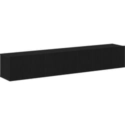 Vidaxl - Ensemble de meuble tv 2 pièces noir en bois d'ingénierie