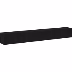 Ce meuble TV stylé en bois d'ingénierie noir est exactement ce qu'il faut pour ton salon, alliant praticité et style moderne. ...